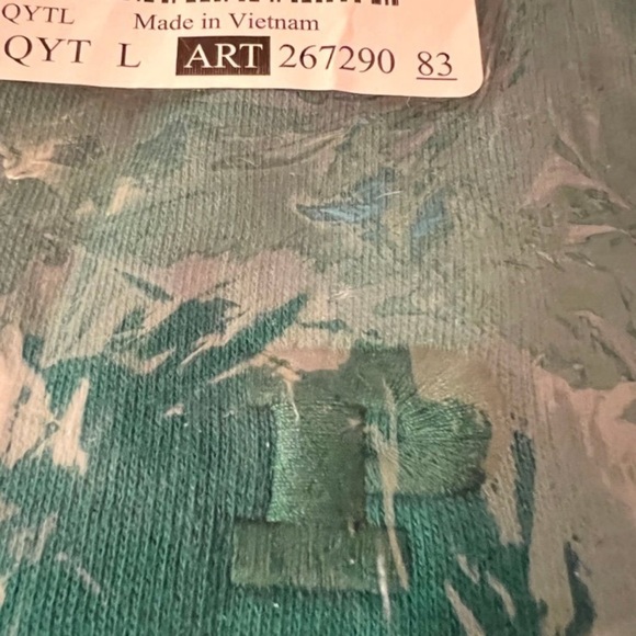 Vs pink fleece campus sweatpants baggy crew sweatshirt garnet green P logo - Picture 7 of 9